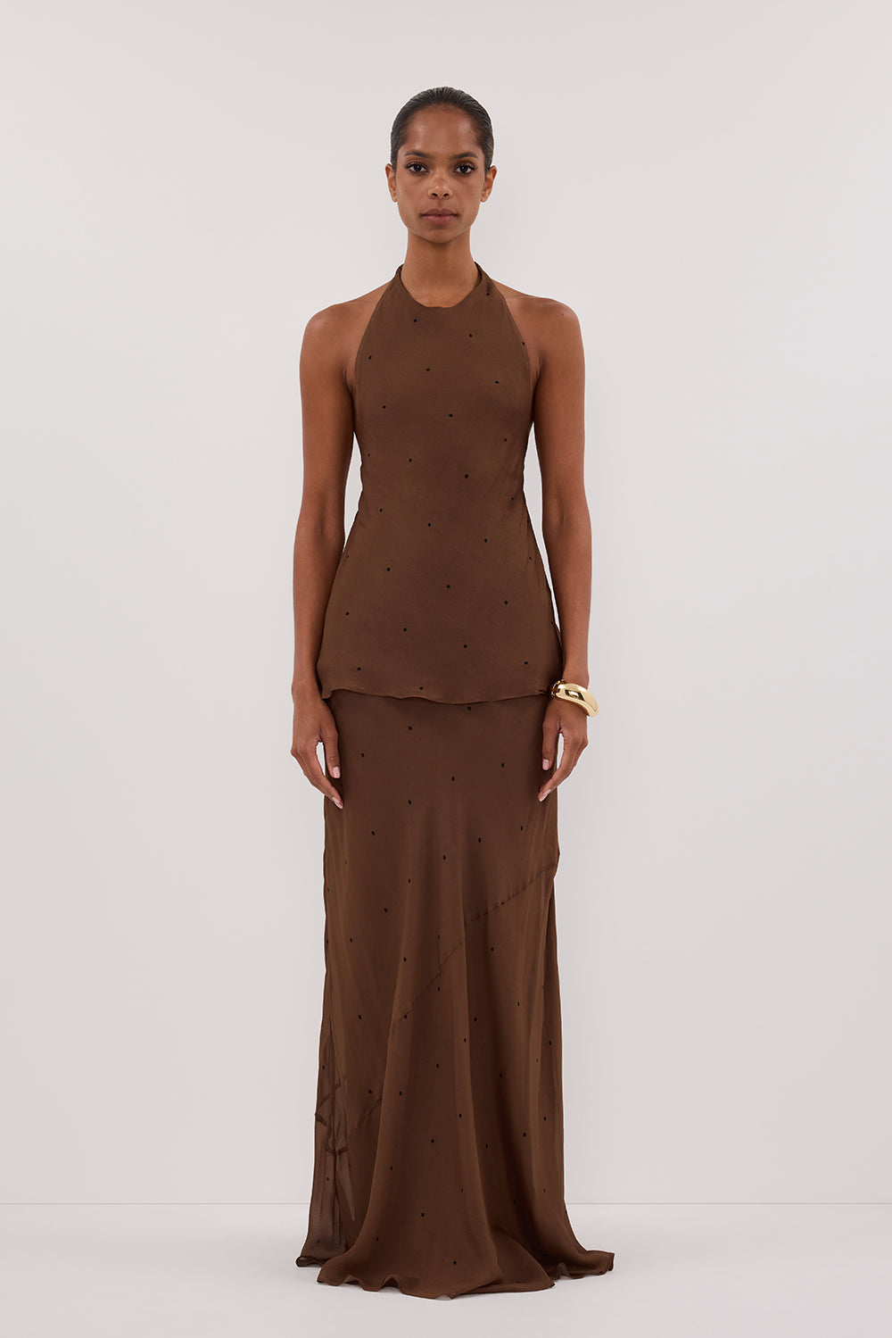 MELROSE FONDANT HALTER TOP Clothing DISSH Boutiques 