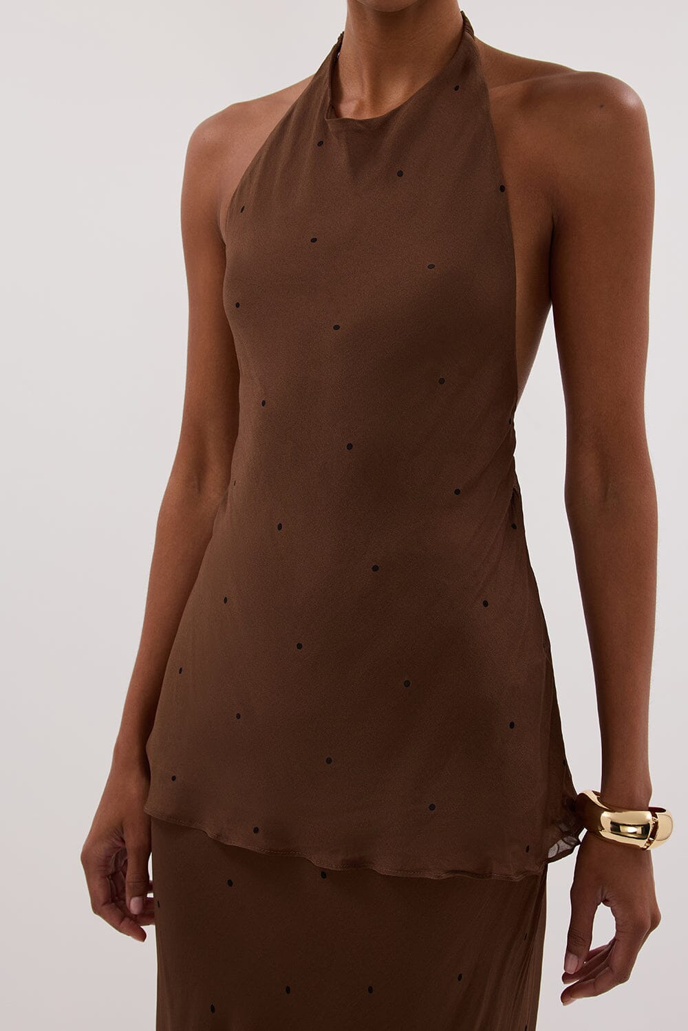 MELROSE FONDANT HALTER TOP Clothing DISSH Boutiques 