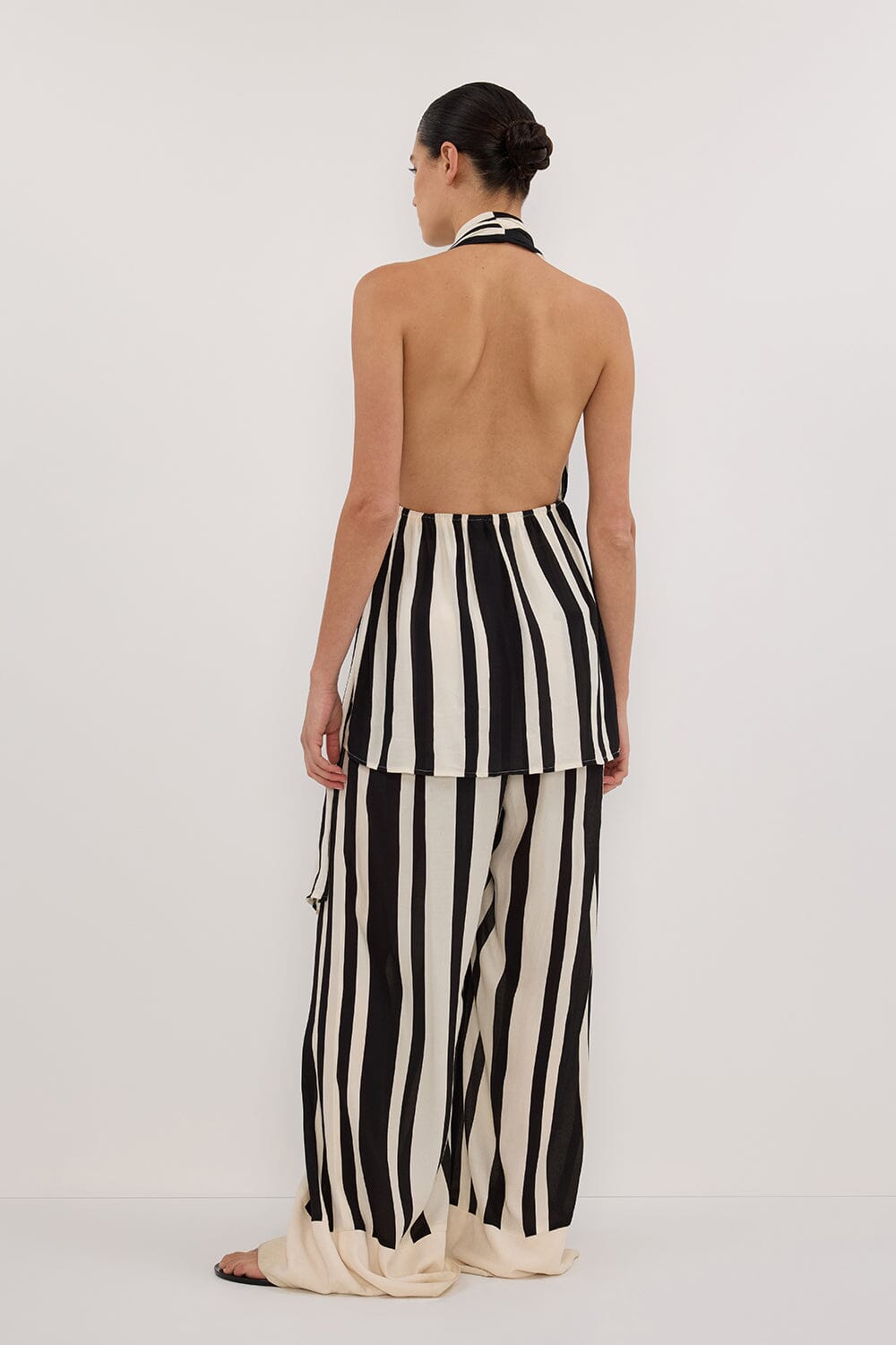 BEAU BLACK STRIPE HALTER TOP - PRE ORDER Clothing DISSH Boutiques 