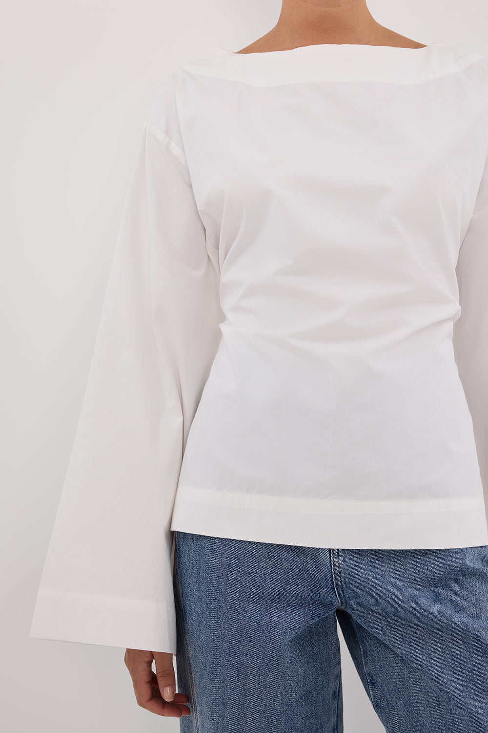 IVY WHITE LONG SLEEVE TOP Clothing DISSH Boutiques 