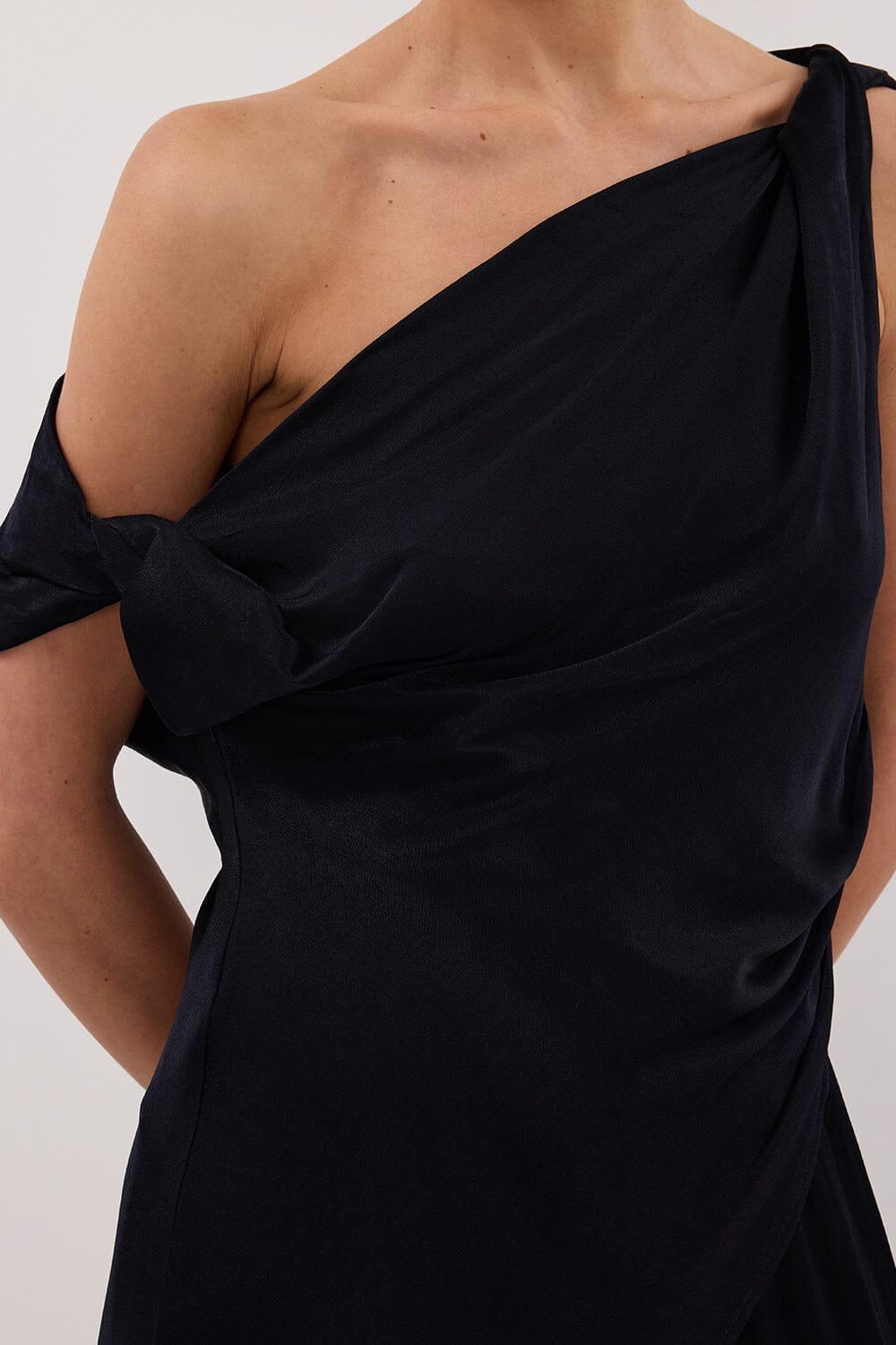EVE INK ASYM SATIN TOP Clothing DISSH Boutiques 
