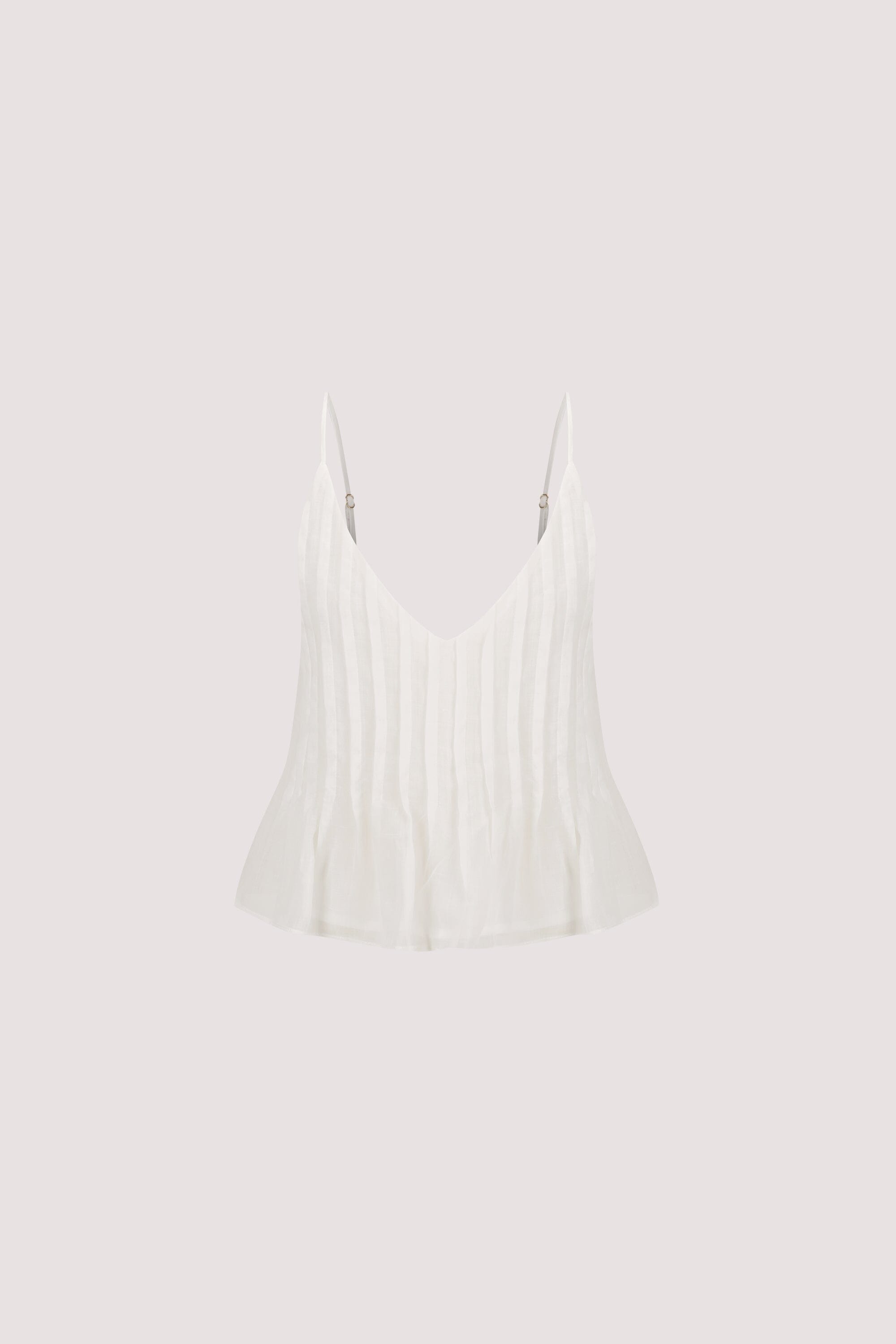 TAHLIA WHITE RAMIE TOP