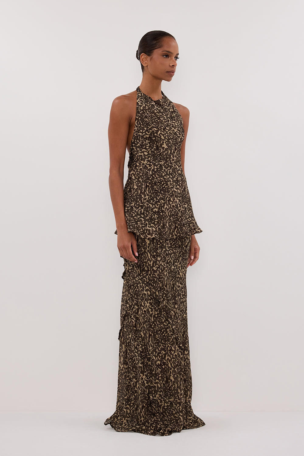 MARVILLA CHOC HALTER TOP - PRE ORDER Clothing DISSH Boutiques 