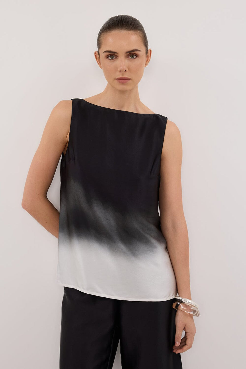 HUXLEY OMBRE SILK TOP Clothing DISSH Boutiques 