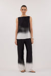 HUXLEY OMBRE SILK TOP