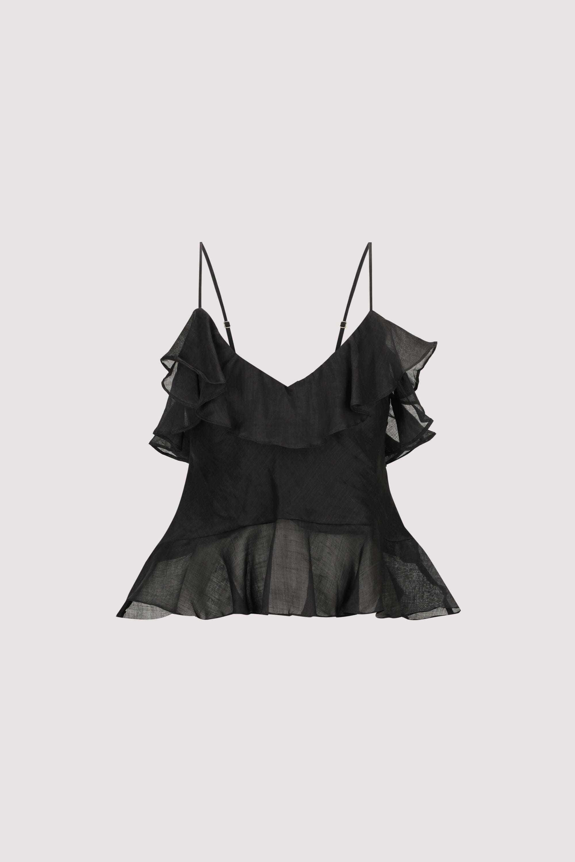 SARA BLACK RAMIE CAMI TOP Clothing DISSH Boutiques 
