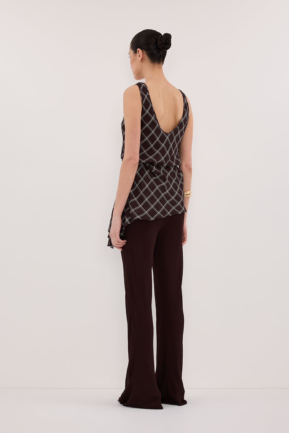 ARLINGTON CHOC SLEEVELESS CAMI TOP Clothing DISSH Boutiques 