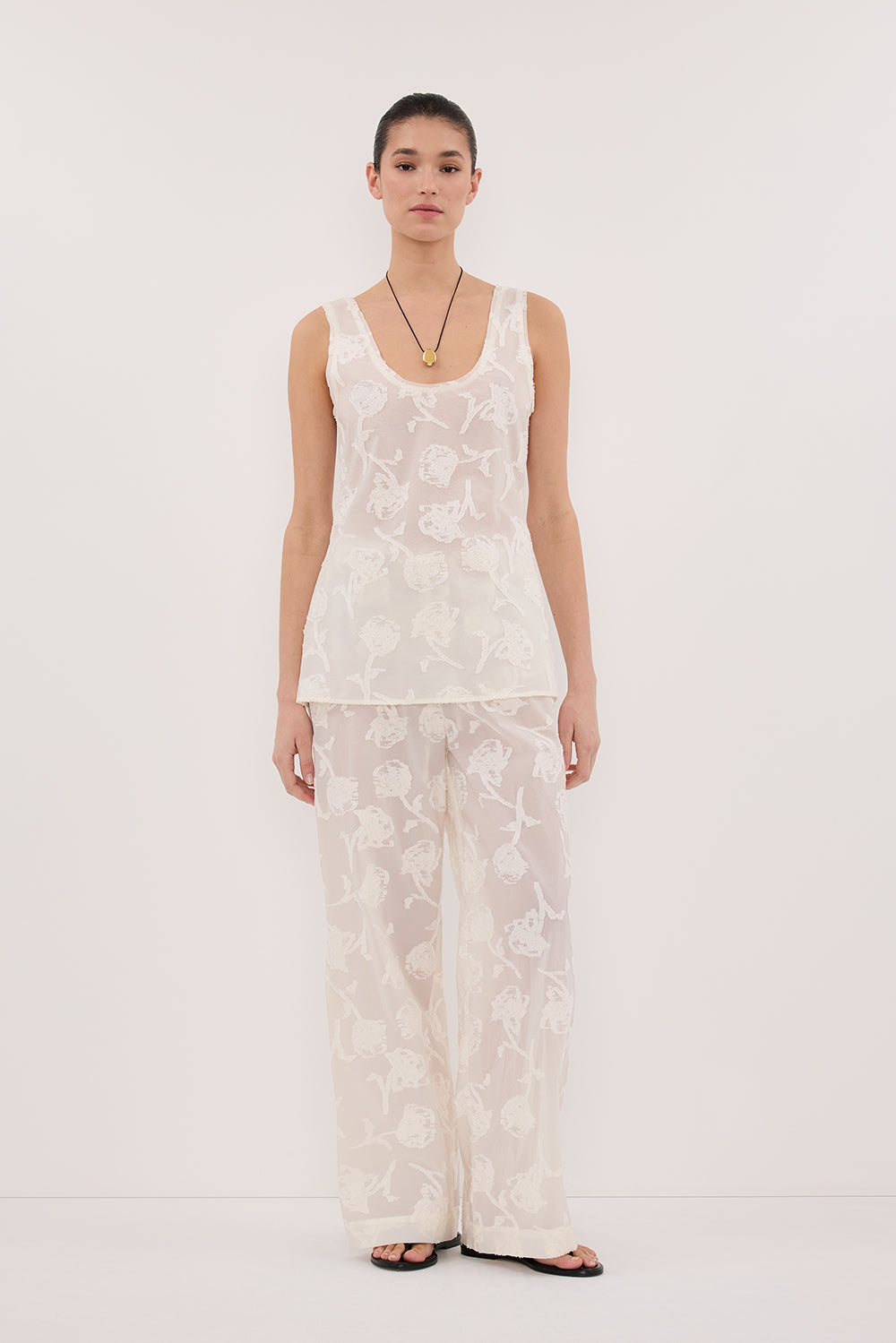 AZALEA OFF WHITE CAMI Clothing DISSH Boutiques 