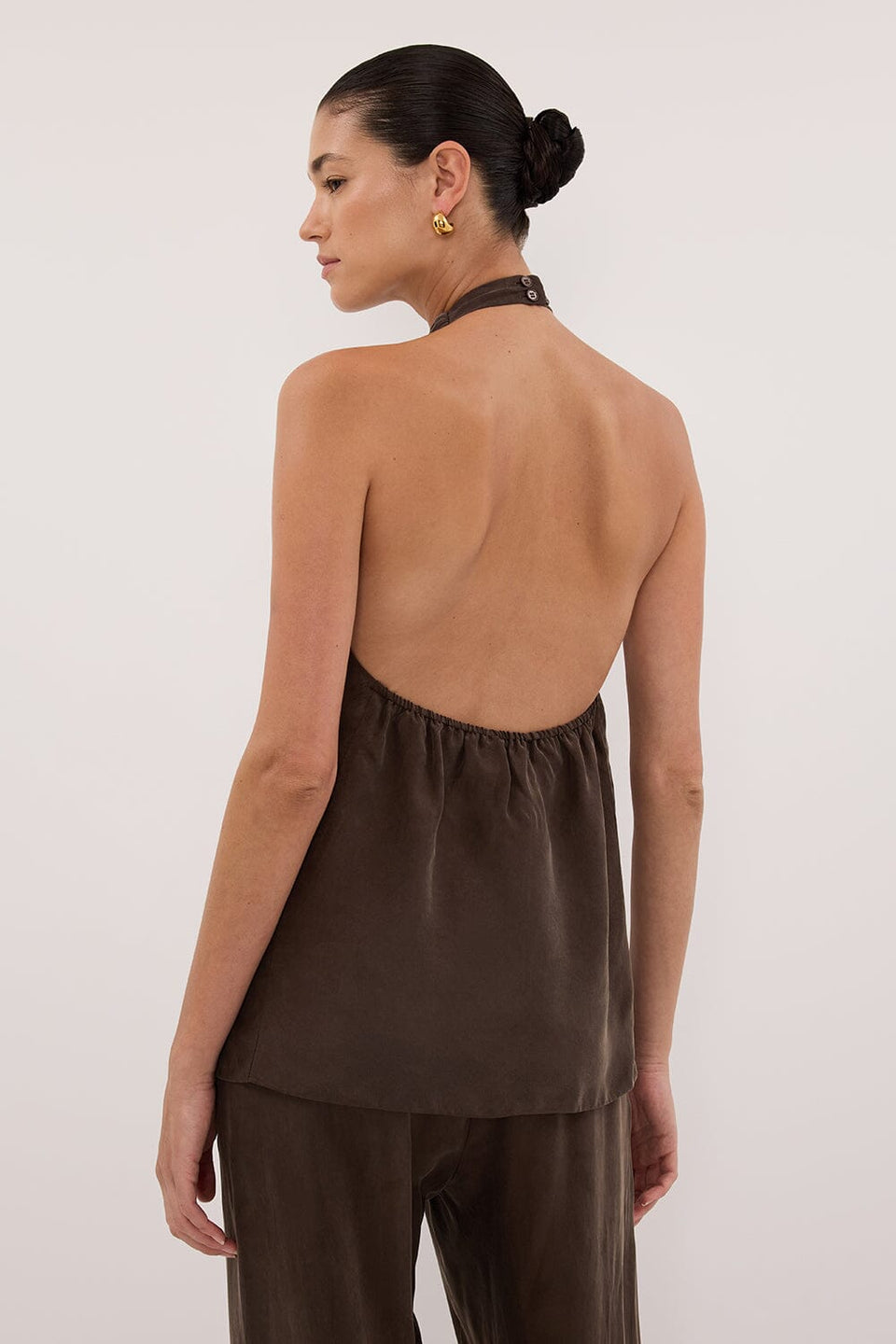 ADDIE BITTER CHOC CUPRO TOP