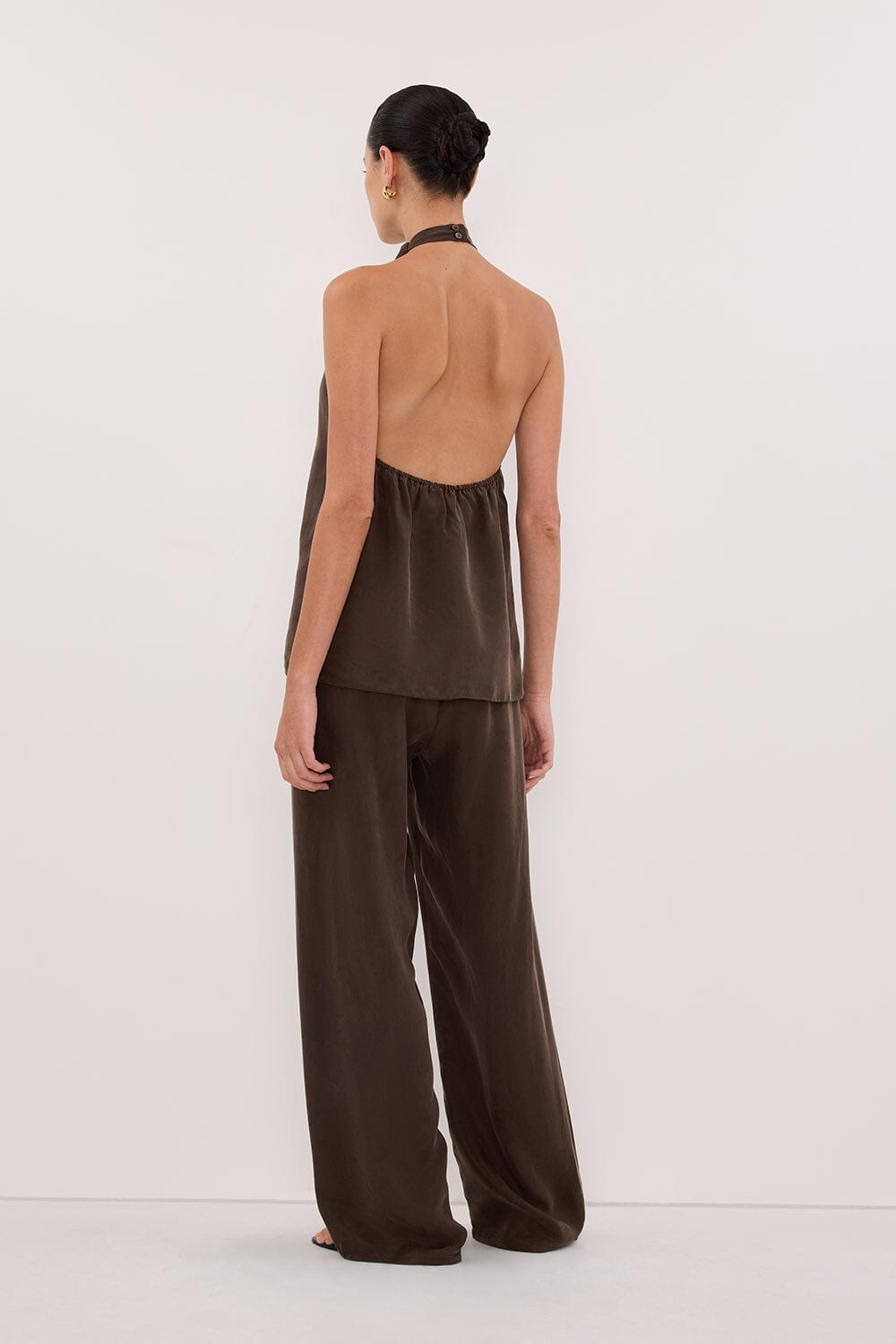 ADDIE BITTER CHOC CUPRO TOP