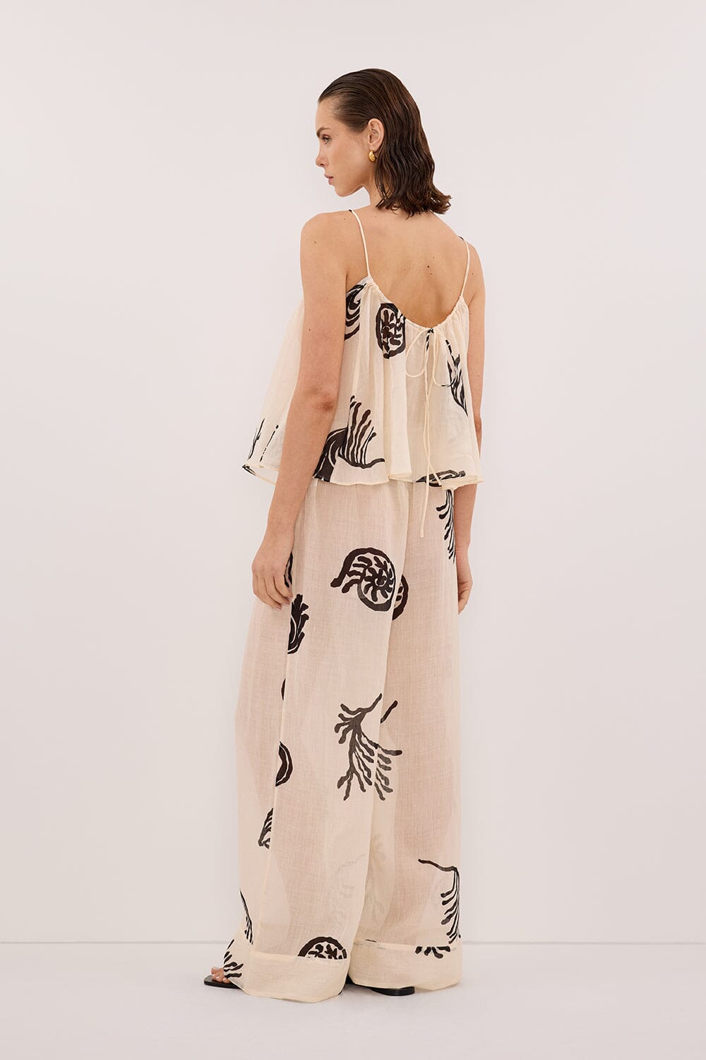 POSITANO SANDSTONE SLEEVELESS RAMIE TOP Clothing DISSH Boutiques 