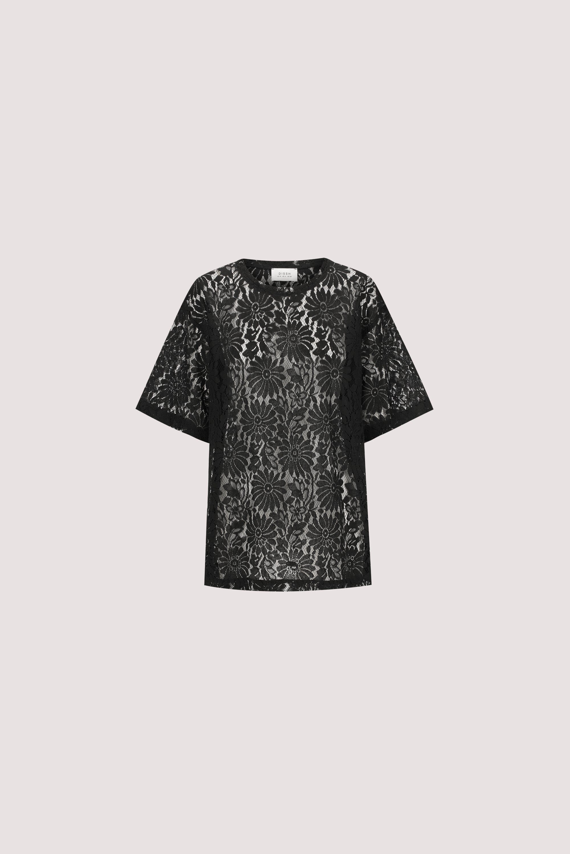 WILMA BLACK LACE TEE