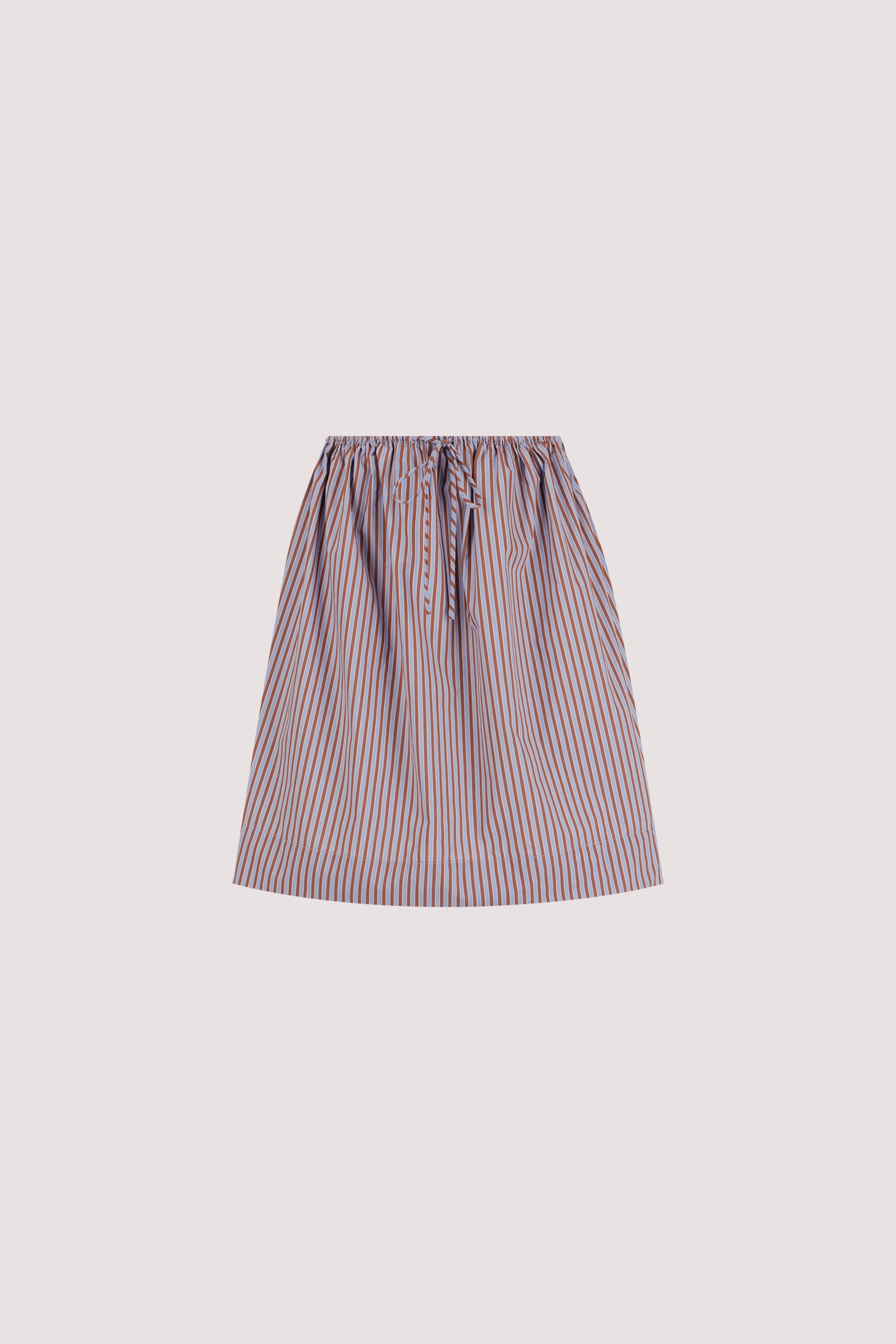 HARRI STRIPE STRAPLESS TOP