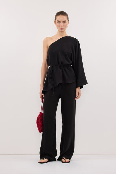 Stas wearing RODEO BLACK CUPRO ASYM TOP