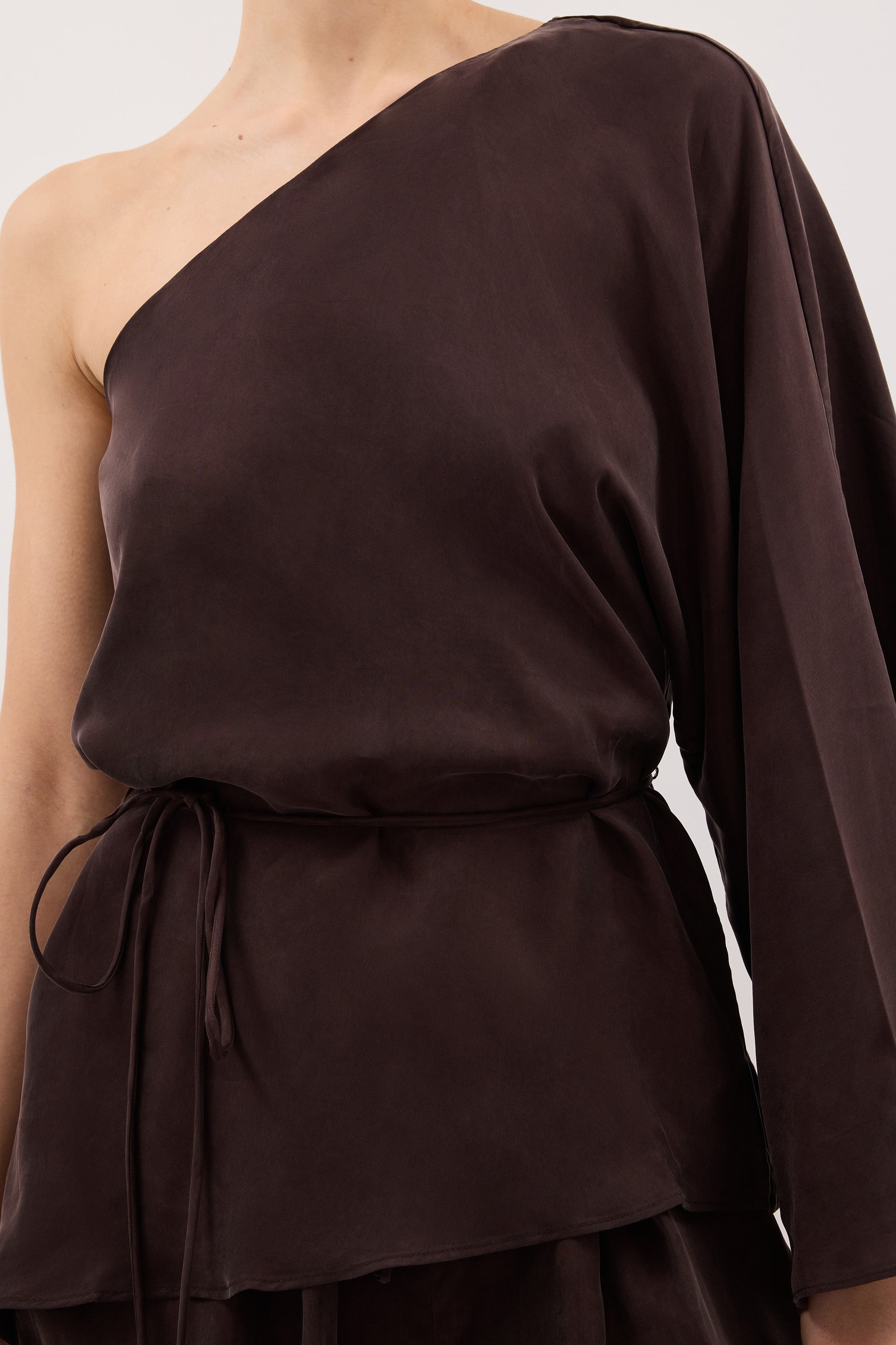 RODEO PLUM CHOC CUPRO ASYM TOP