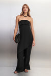 VENUS BLACK CUPRO ASYM TOP
