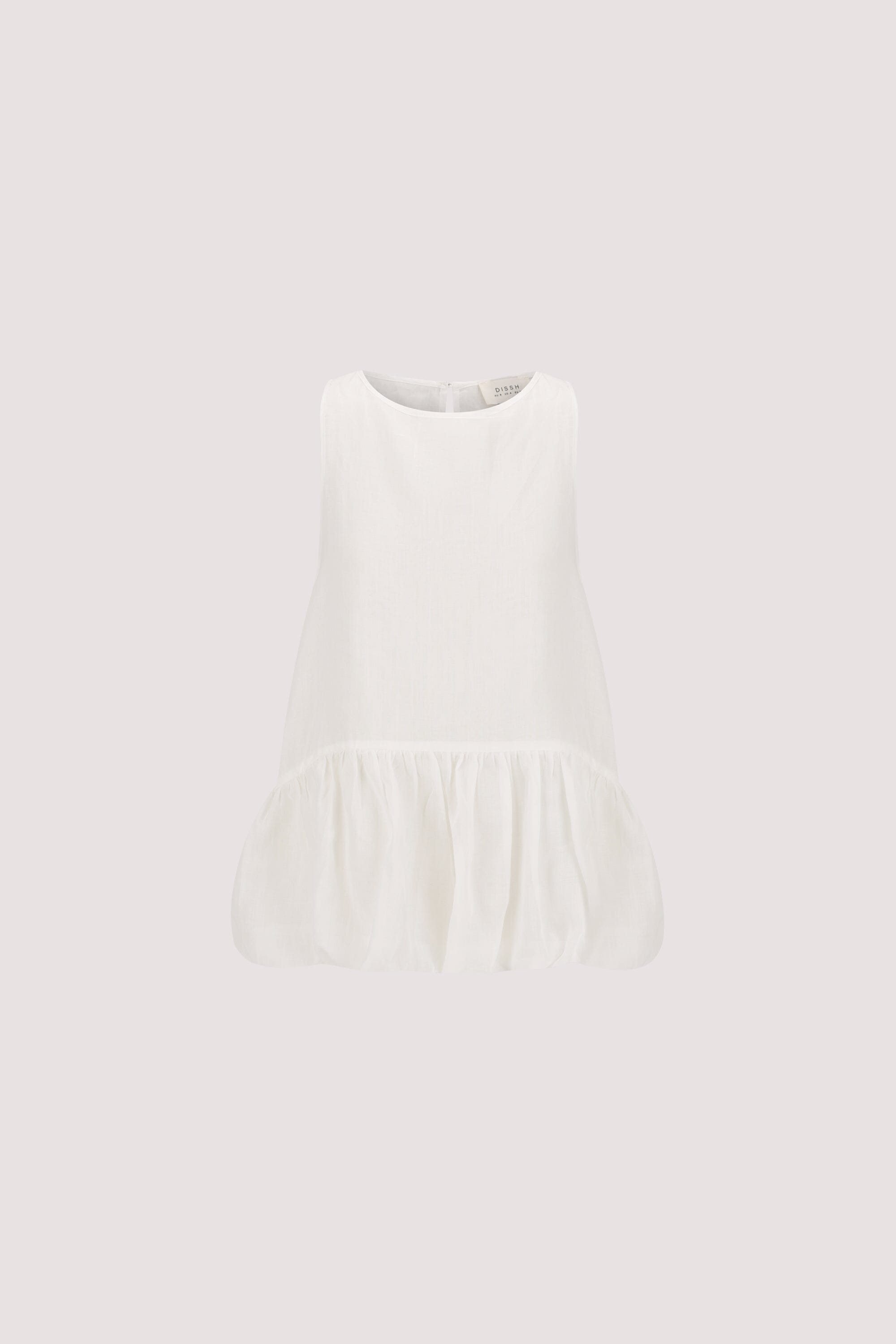 ARLO WHITE RAMIE DROP WAIST TOP