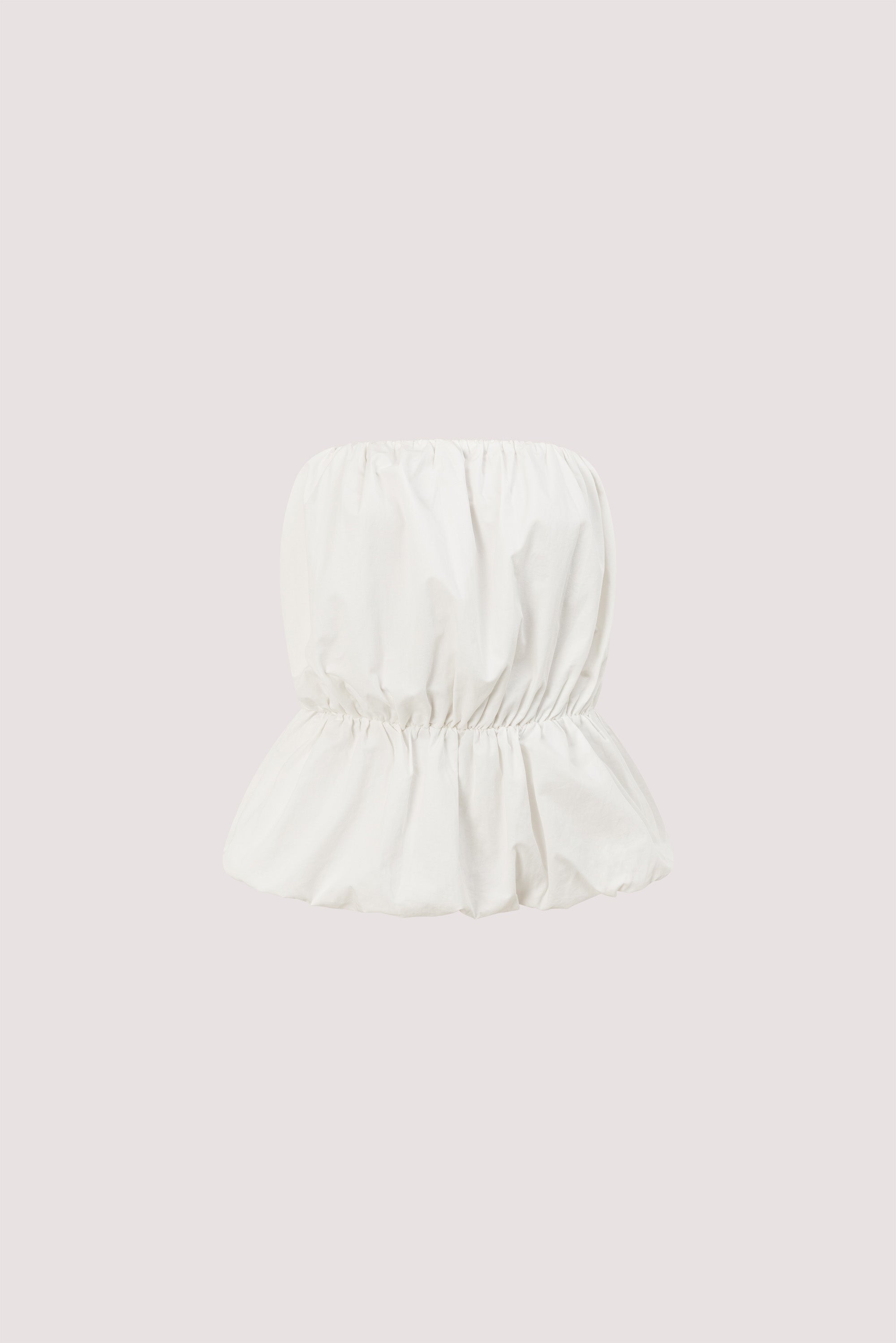 MARTINA WHITE COTTON BUBBLE TOP