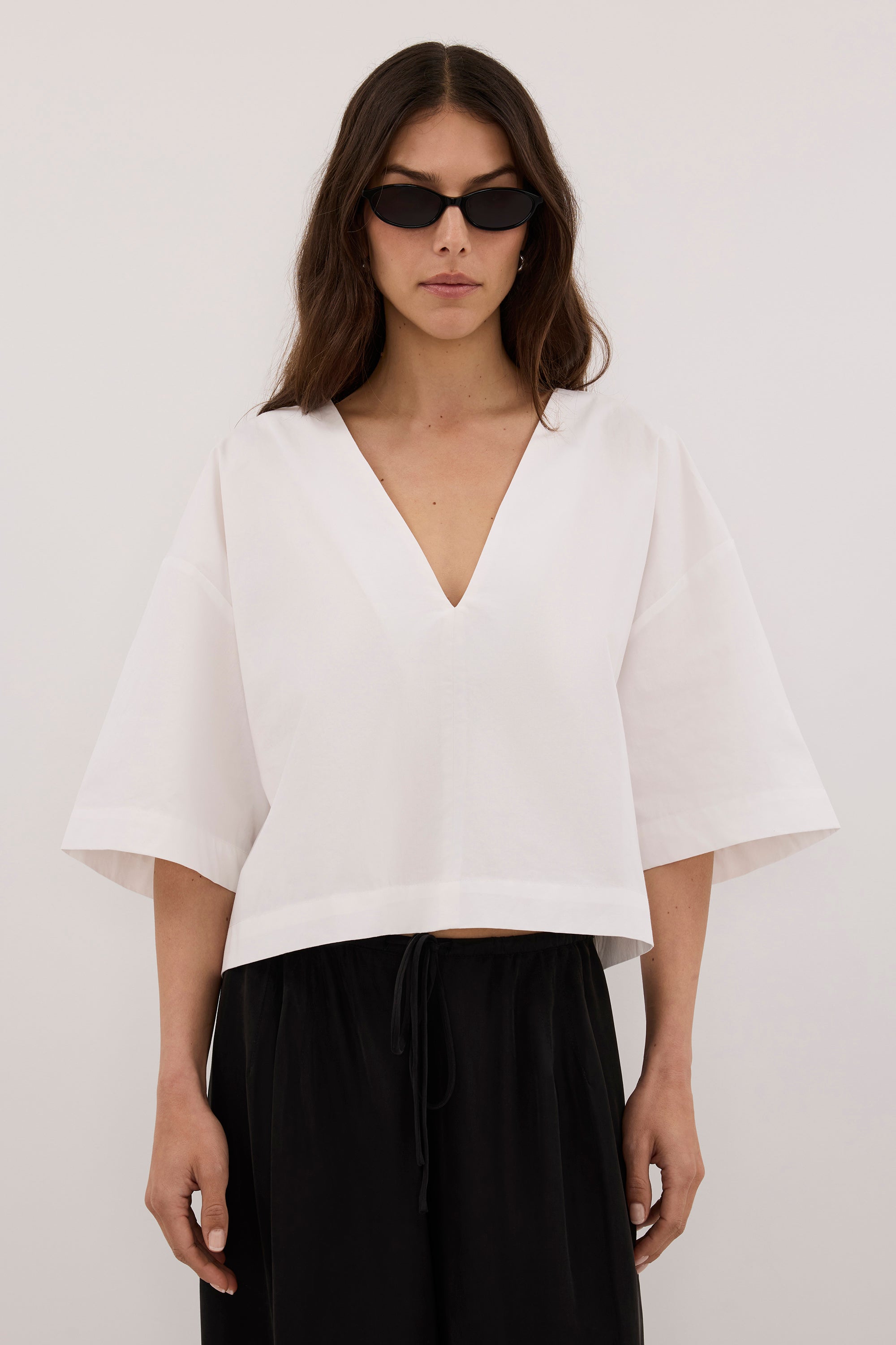 ORLENA WHITE COTTON TOP