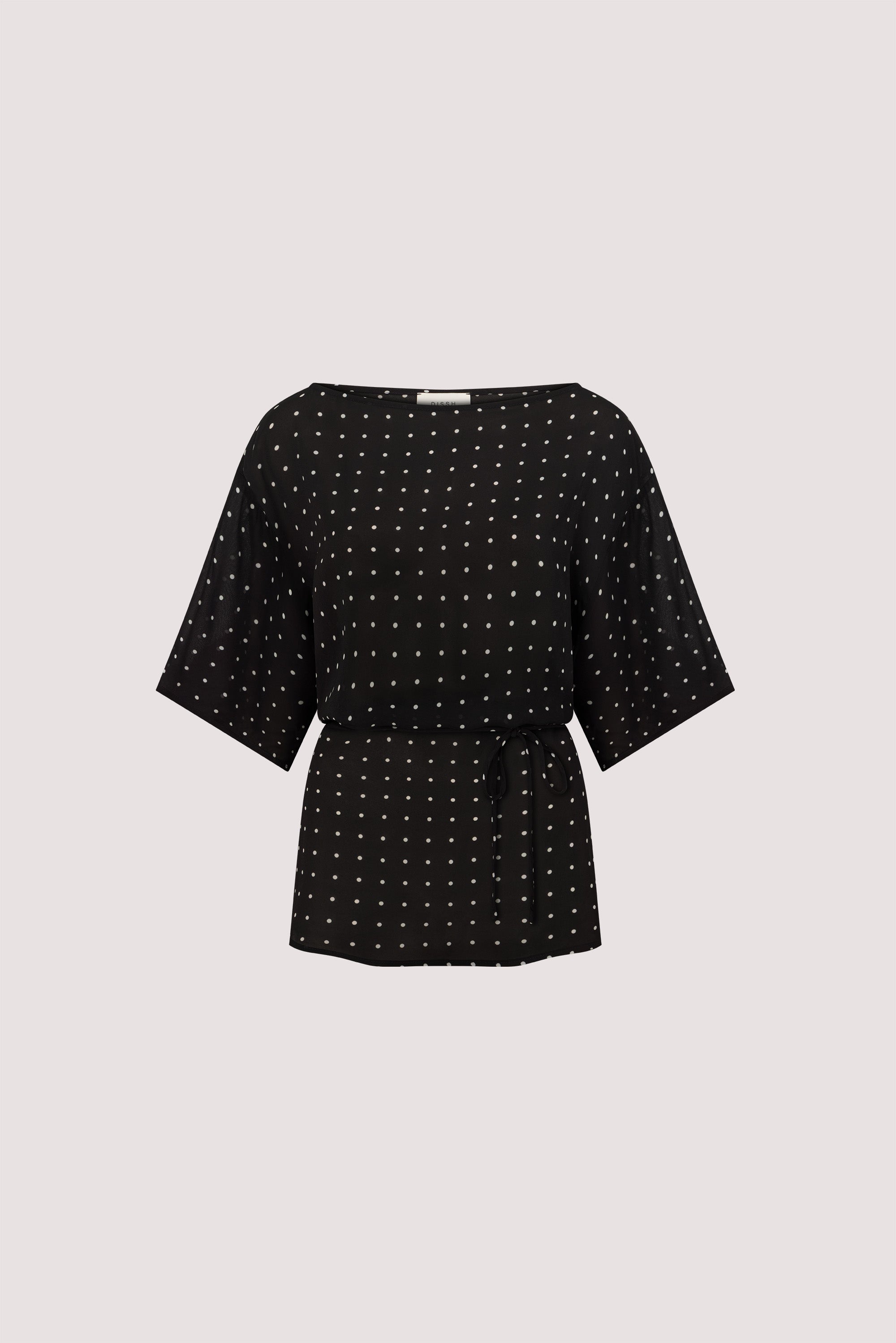 VANESSA BLACK SPOT PRINT TEE