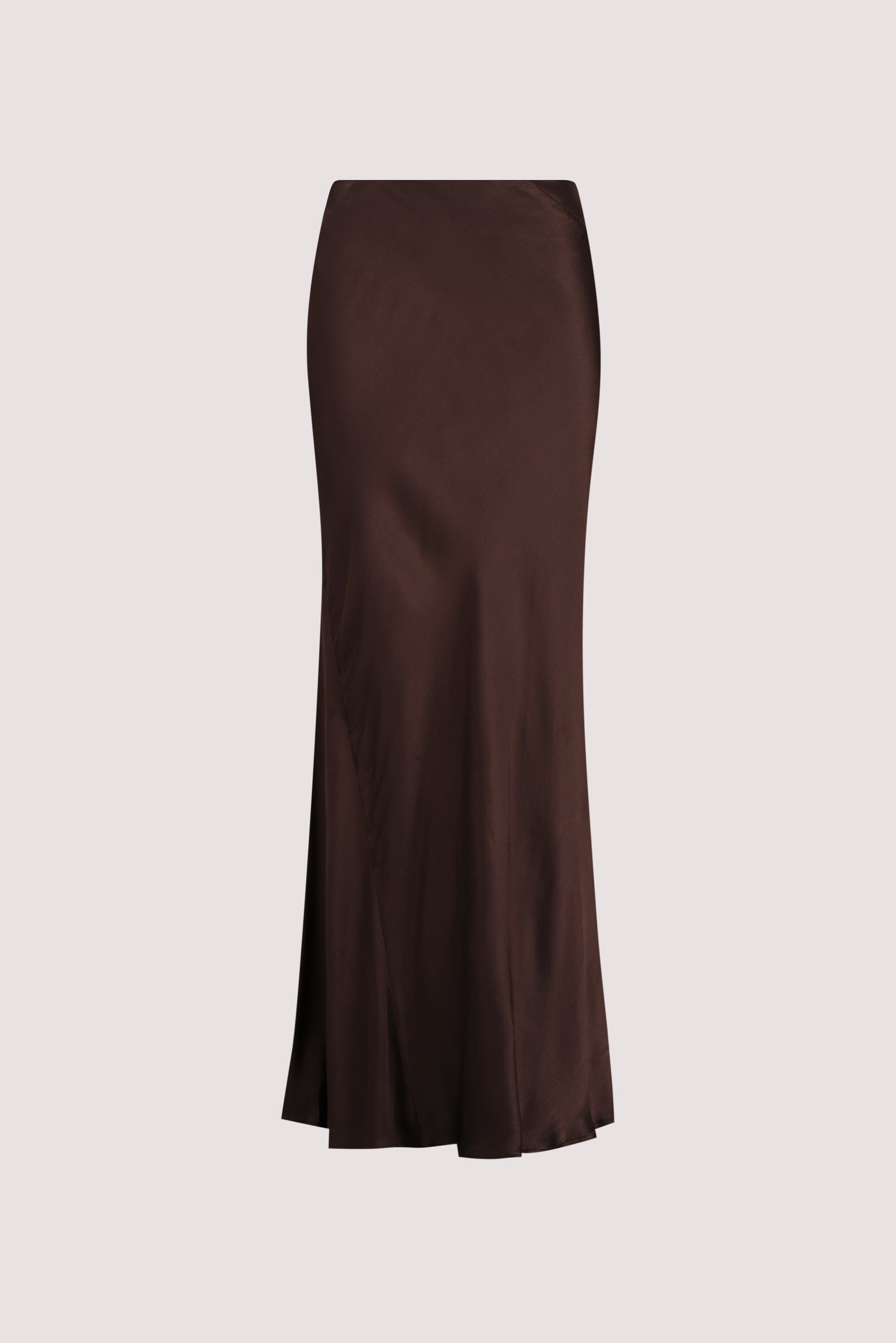CHARLI BITTER CHOC SATIN MAXI SKIRT Clothing DISSH Boutiques 