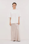 CHARLI CHALK SATIN MAXI SKIRT