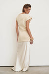 CHARLI CREAM SATIN MAXI SKIRT