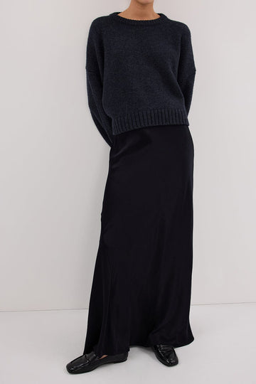 CHARLI INK SATIN MAXI SKIRT