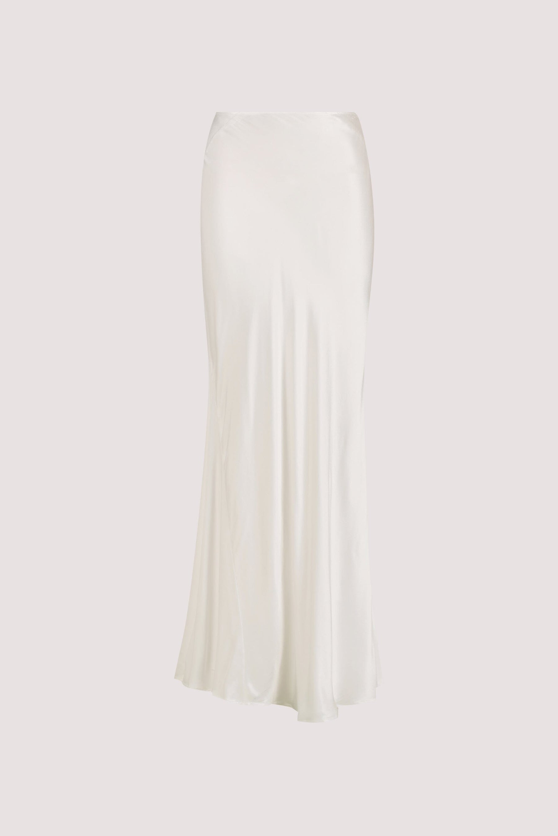 CHARLI WHITE SATIN MAXI SKIRT Clothing DISSH Boutiques 