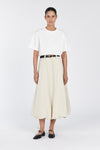 RICKIE STONE COTTON MIDI SKIRT