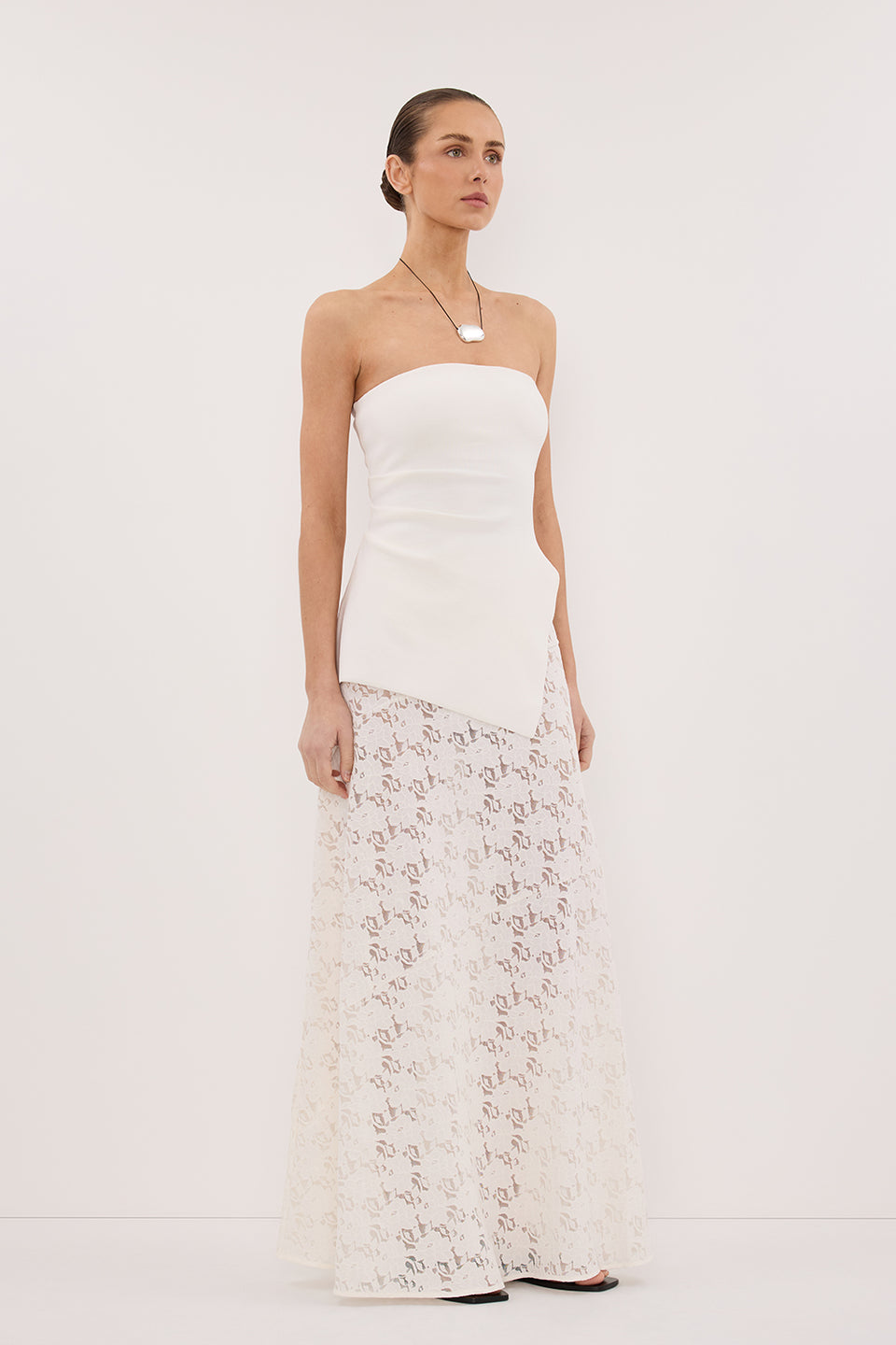 LOULA WHITE LACE SKIRT Clothing DISSH Boutiques 