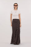ARLINGTON CHOC MIDI SKIRT