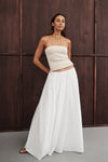 MARINA OFF WHITE MIDI SKIRT
