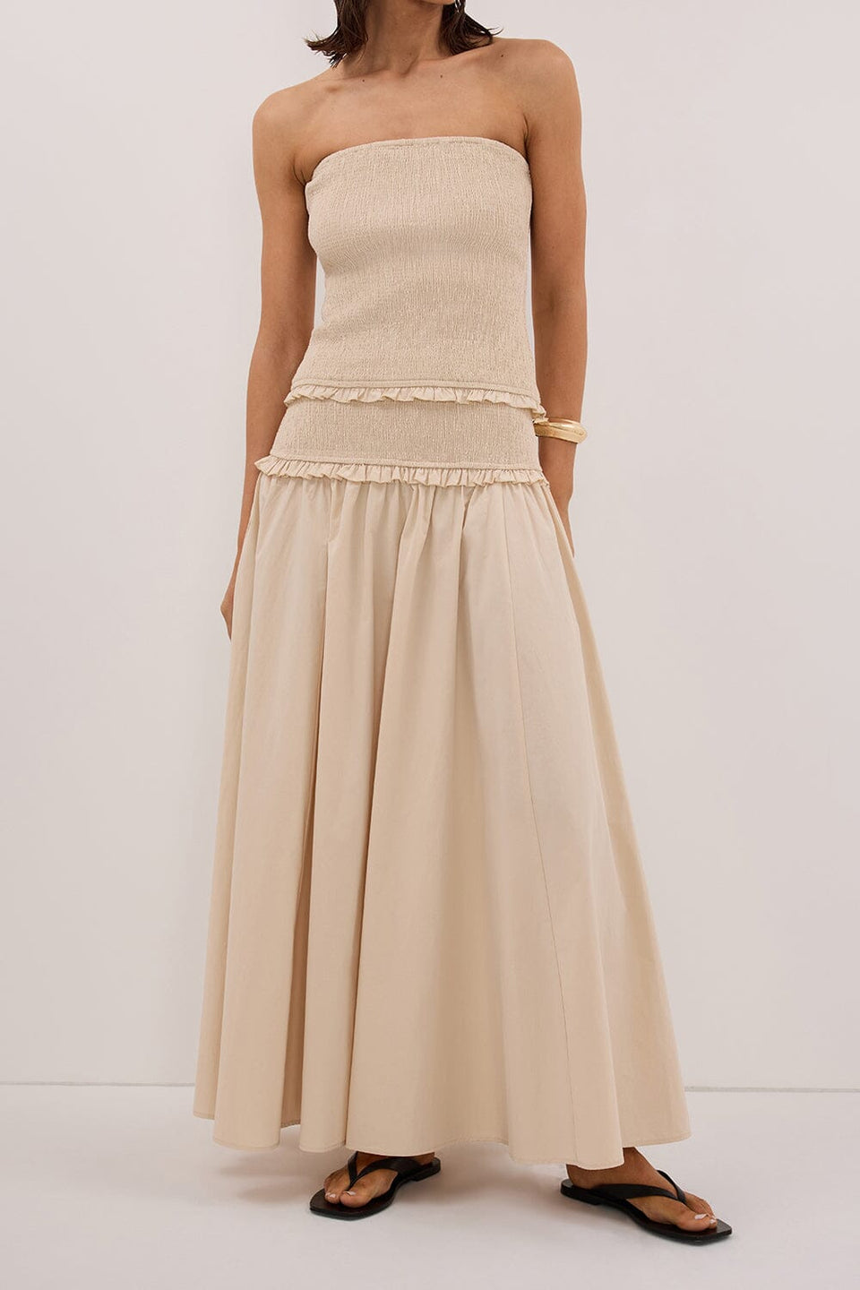 EDIE STONE POPLIN MIDI SKIRT Clothing DISSH Boutiques 