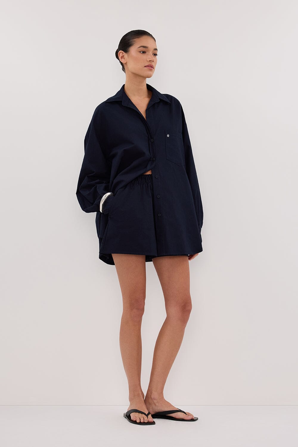 RHEA INK OVERSIZED COTTON SHORT Clothing DISSH Boutiques 