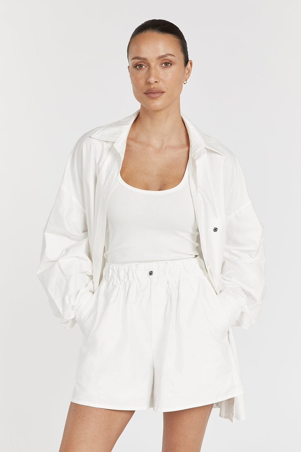 RHEA WHITE COTTON SHORT Clothing DISSH Boutiques 