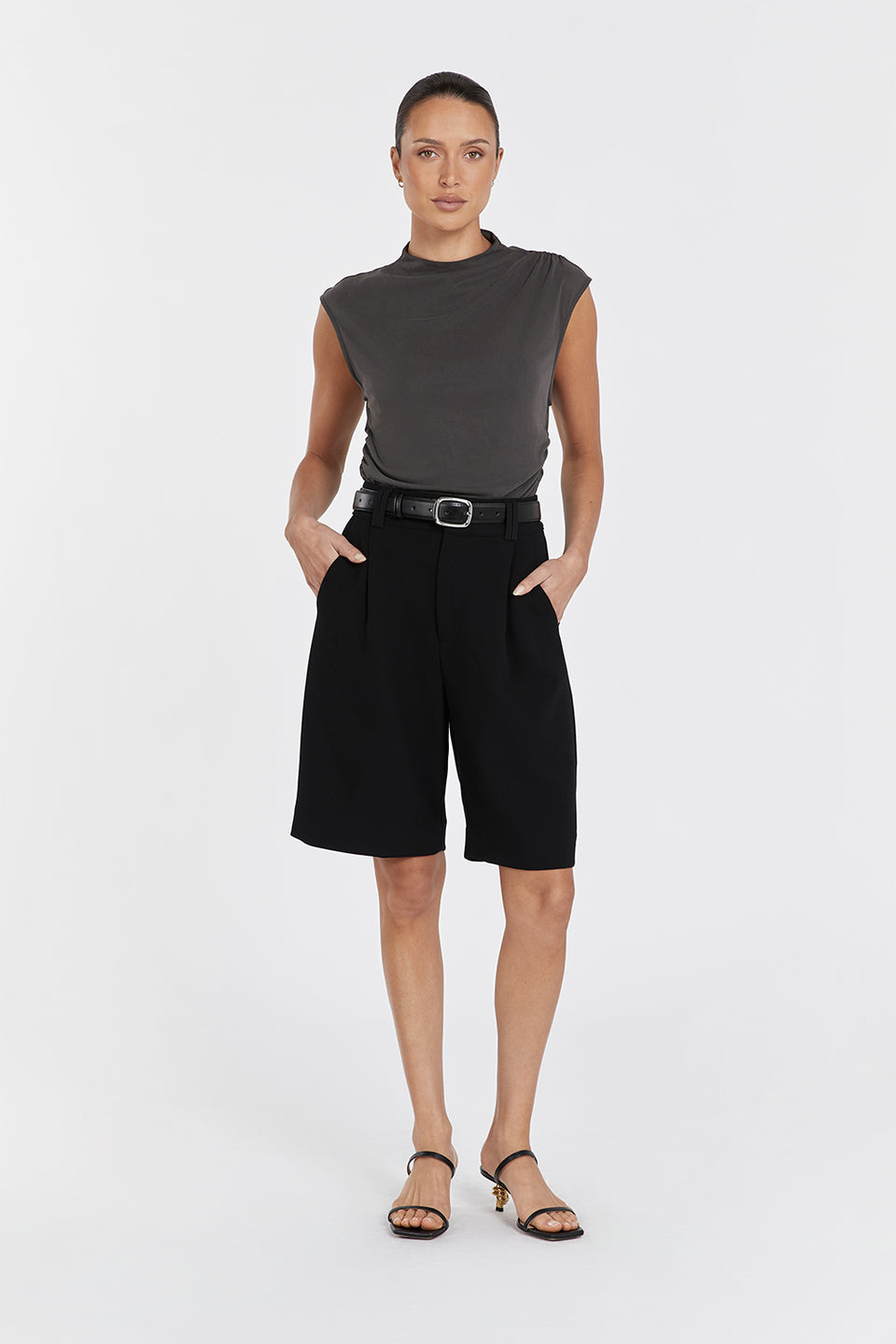 ROSA BLACK BERMUDA SHORT Clothing DISSH Boutiques 