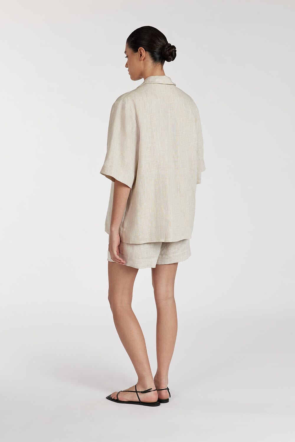 ALONDRA NATURAL LINEN SHORT Clothing DISSH Boutiques 