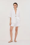 ALONDRA WHITE LINEN SHORT