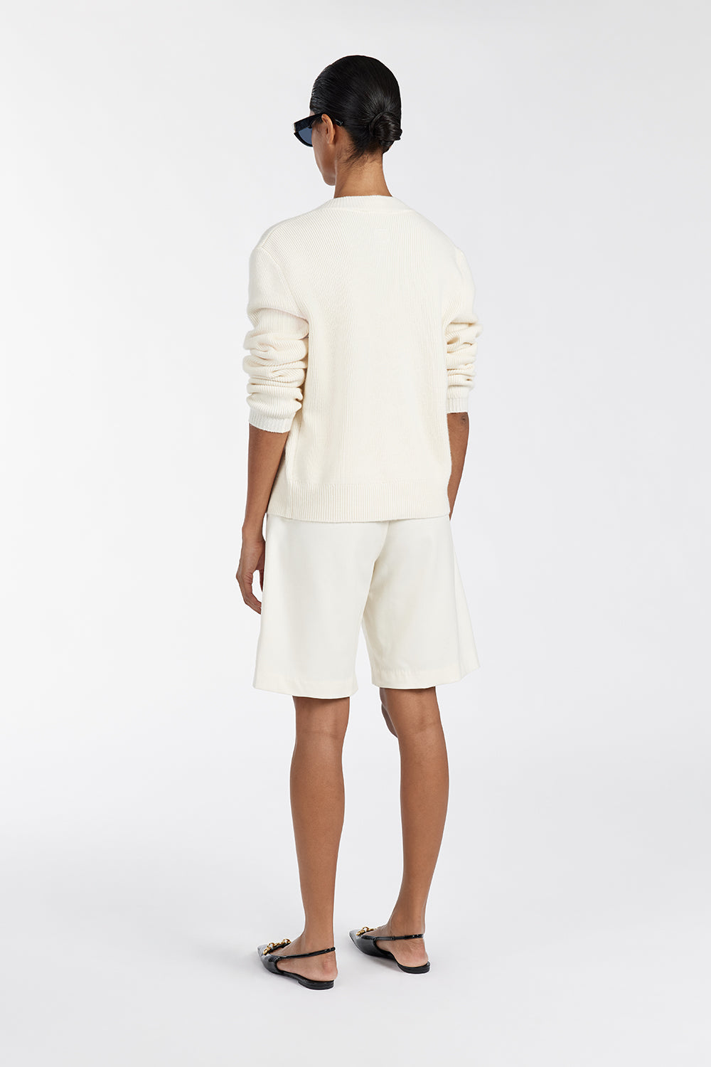 BECKHAM CREAM BERMUDA SHORT Clothing DISSH Boutiques 