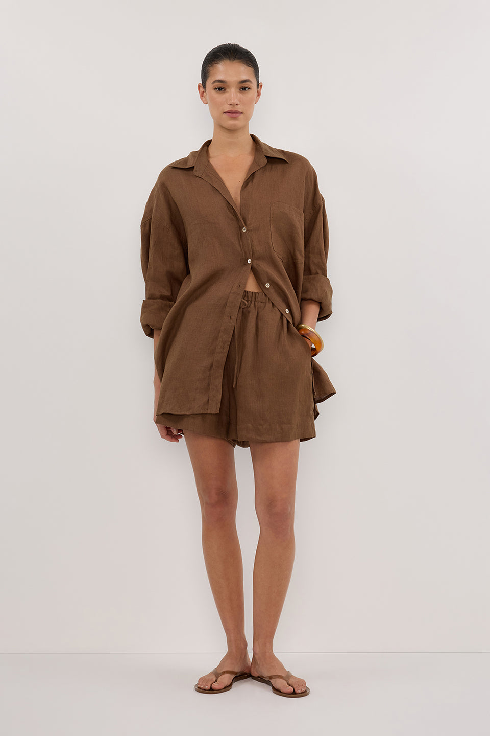 LUNE FONDANT LINEN SHORT Clothing DISSH Boutiques 