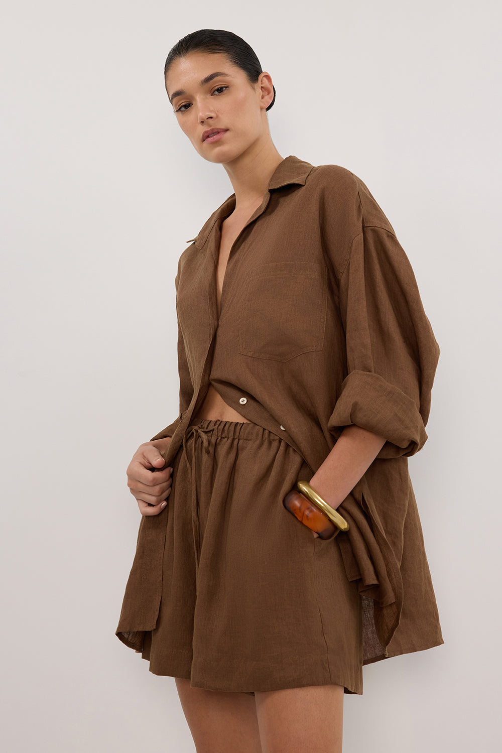 LUNE FONDANT LINEN SHORT Clothing DISSH Boutiques 