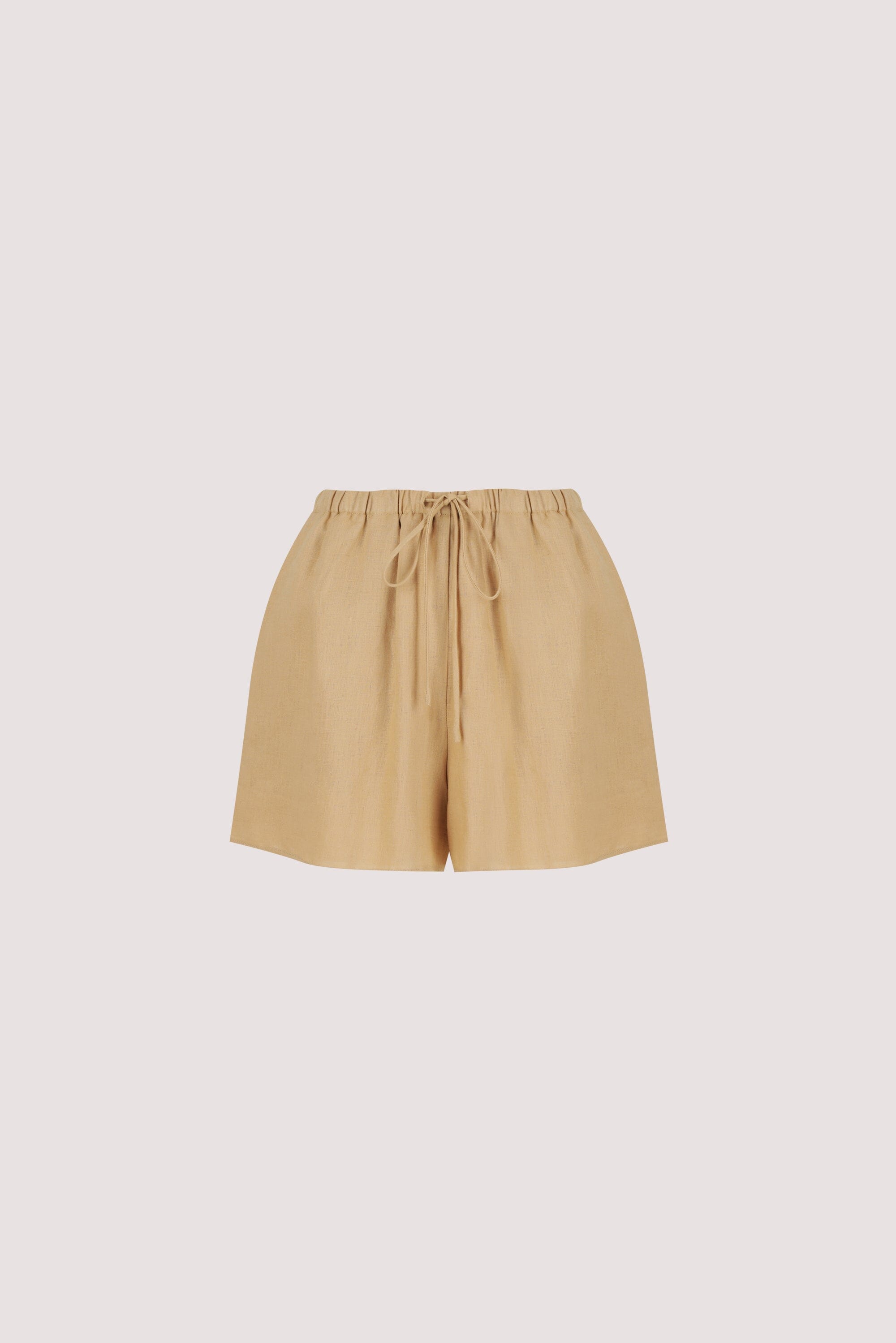 LUNE TAN LINEN SHORT