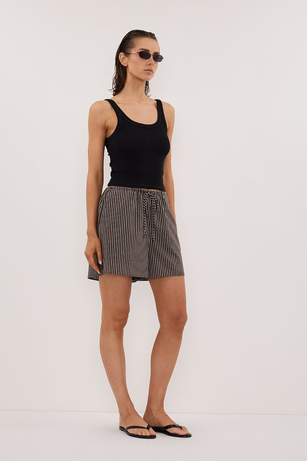 PALMA B.CHOC SILK BLEND SHORT Clothing DISSH Boutiques 