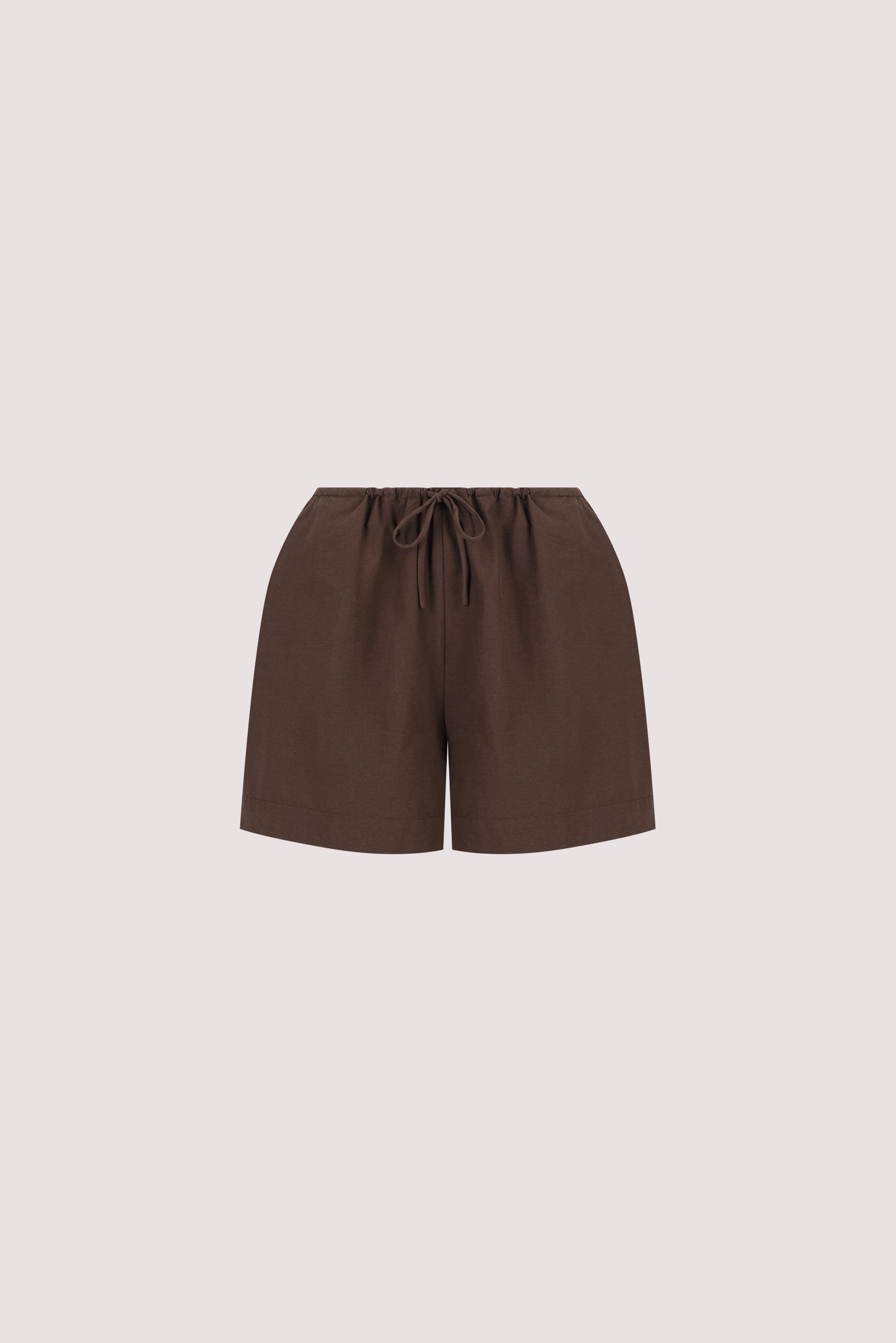 ELARA CHOCOLATE DRAWSTRING SHORT