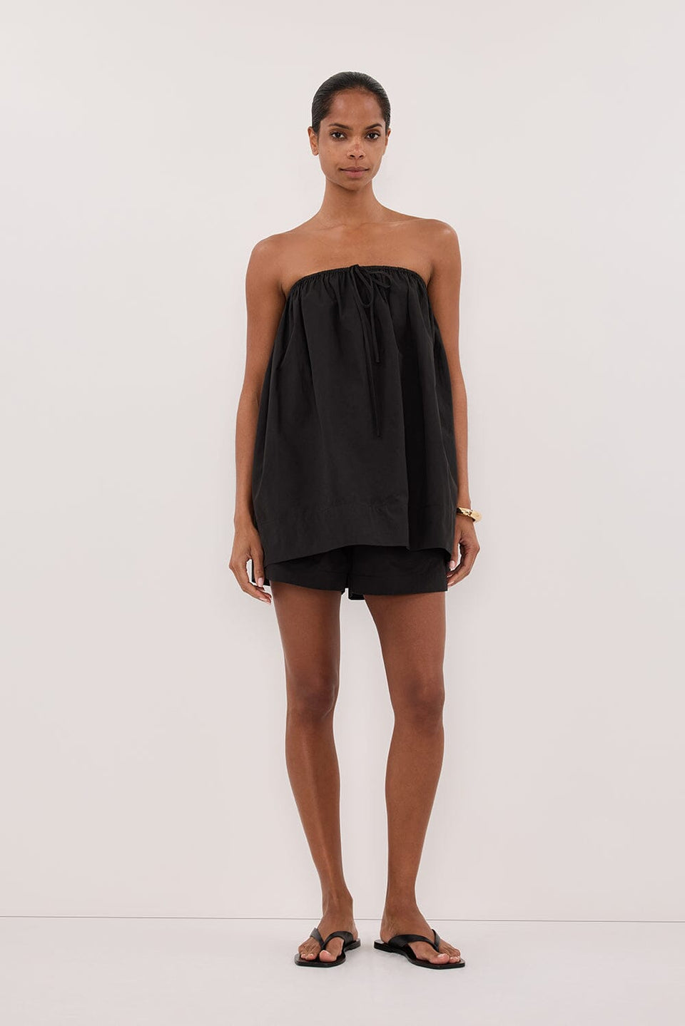 SOMMER BLACK POPLIN SHORT Clothing DISSH Boutiques 