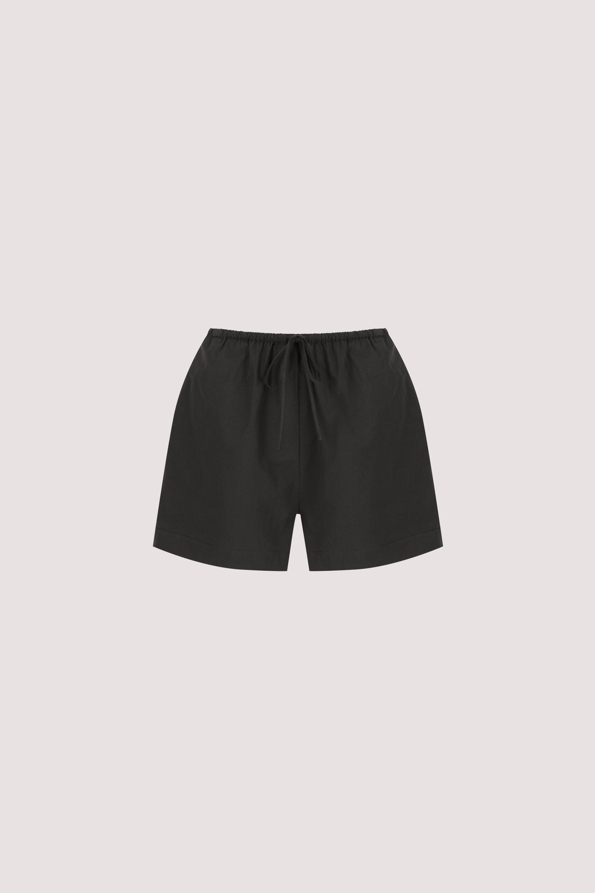 SOMMER BLACK POPLIN SHORT
