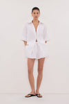 HELENA WHITE LINEN SHORT