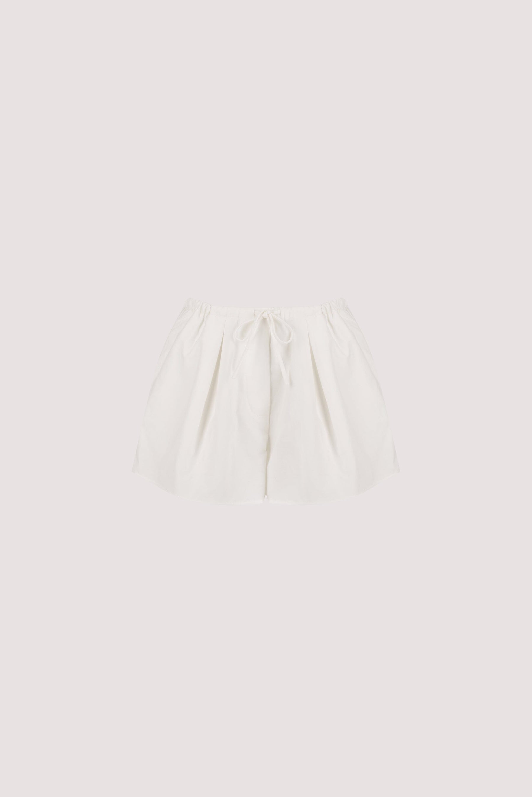 RHEA WHITE COTTON DRAWSTRING SHORT Clothing DISSH Boutiques 