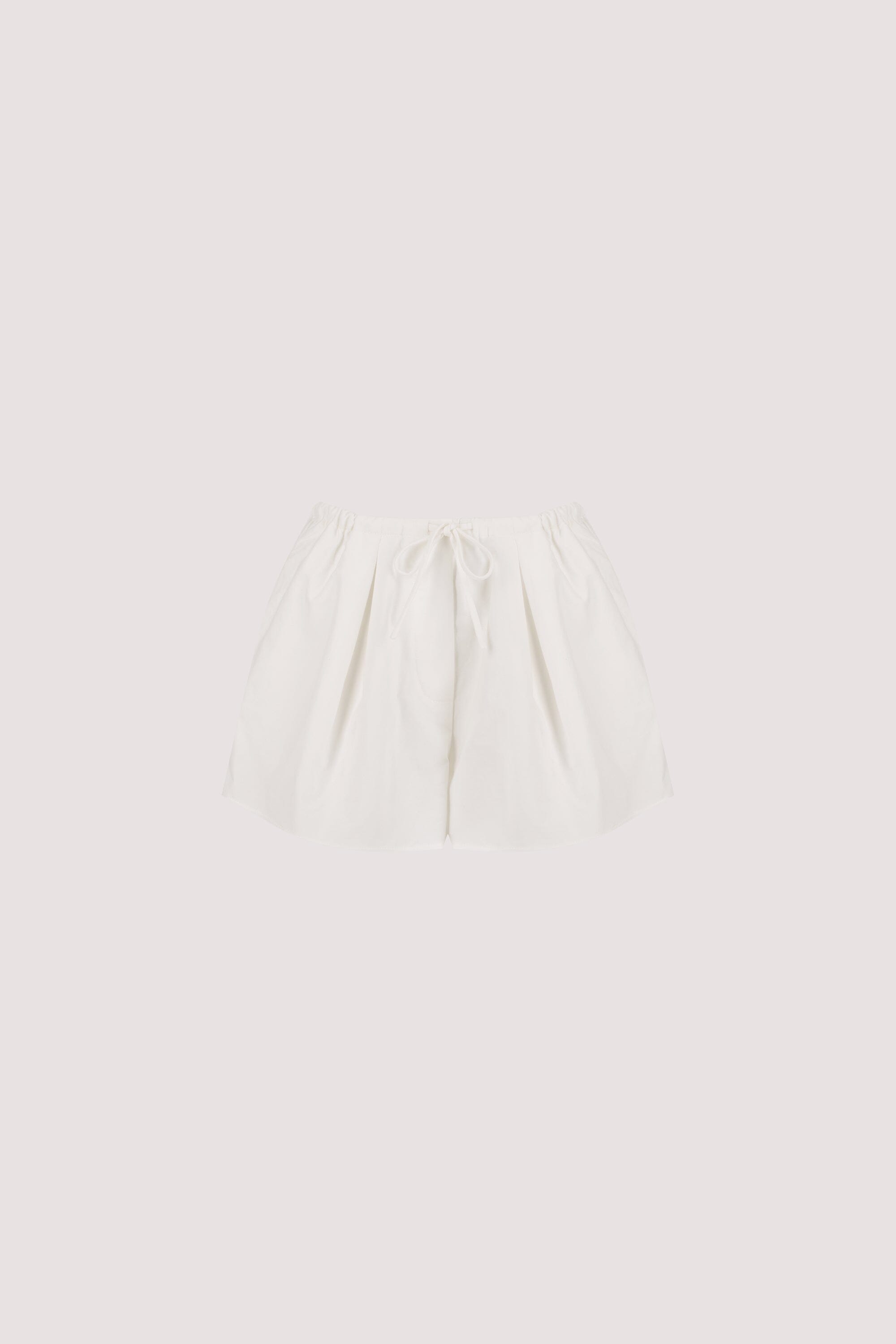 RHEA WHITE COTTON DRAWSTRING SHORT Clothing DISSH Boutiques 